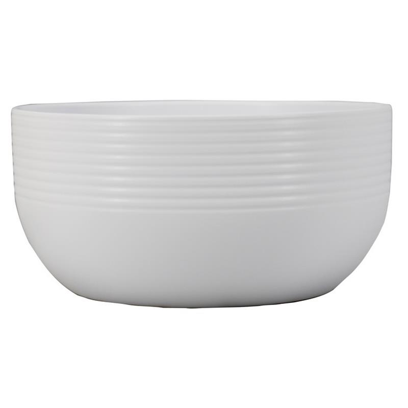 Schale Donny d26 h14cm weiß matt 3x es/12