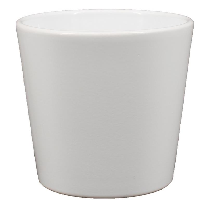 Pot Maud d13.5 h12.5cm wit es/12