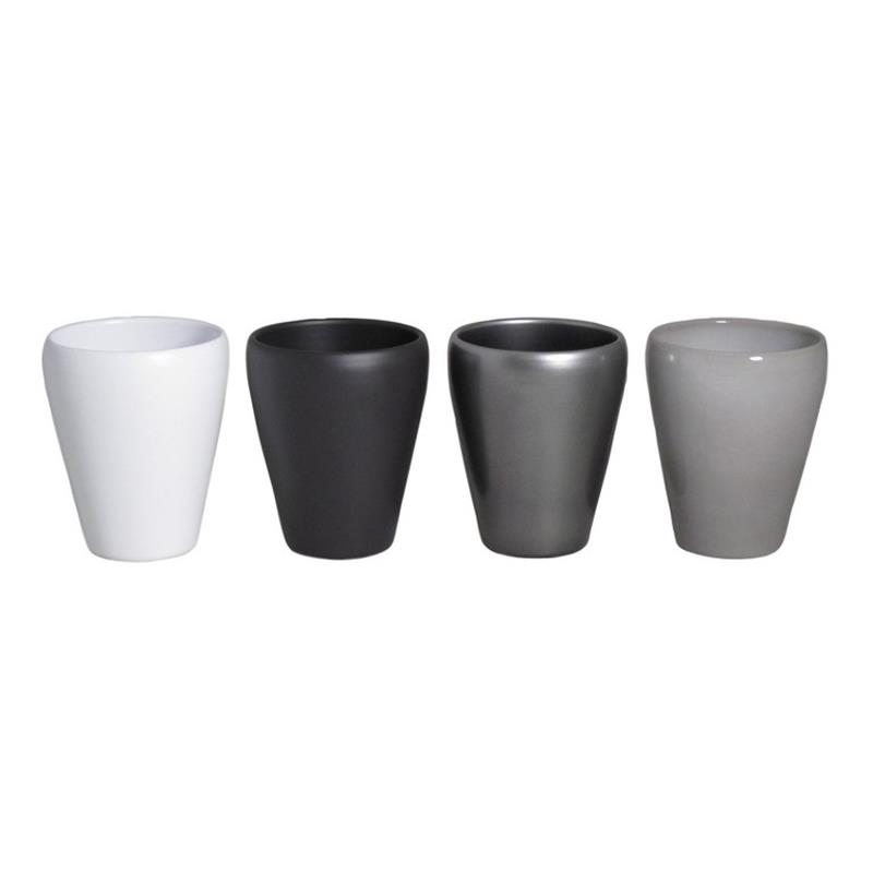 Vase Liv D14 H17Zm weiß/antra/Stein/mit es/12 1/4 Palette