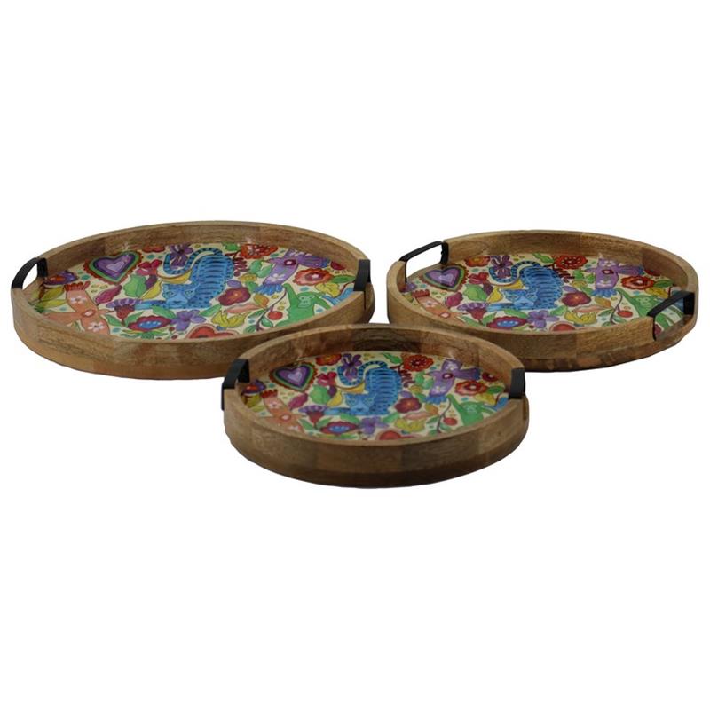 Tray Lipari wood © Jet Home set/3