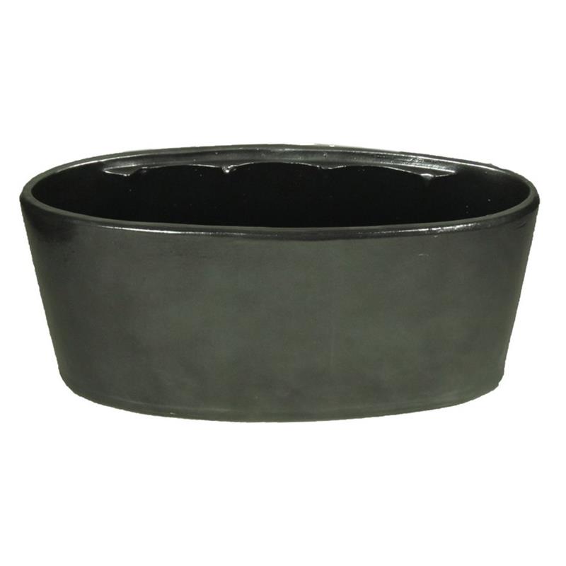 Pot Eef oval 33x15x15cm antracite 2x es/12
