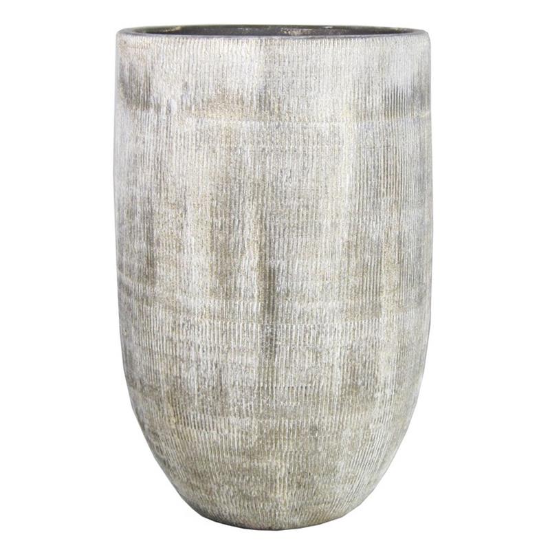 Vase Kiran d22 h40cm cream green