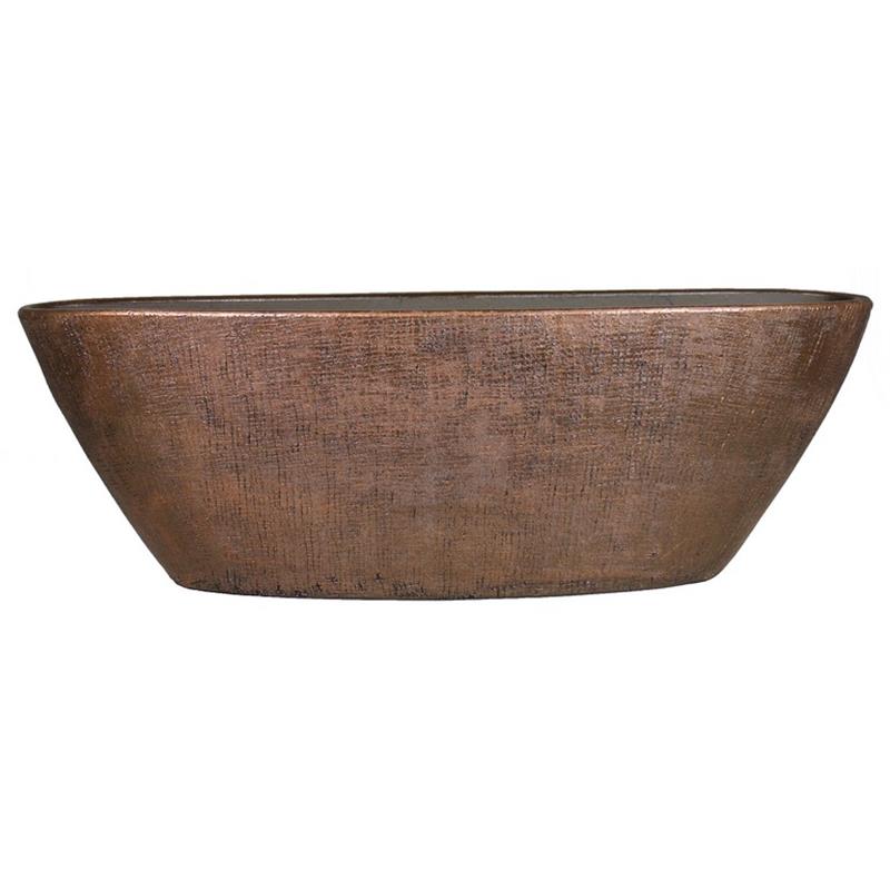 Pot Mira oval 67x19x23cm copper