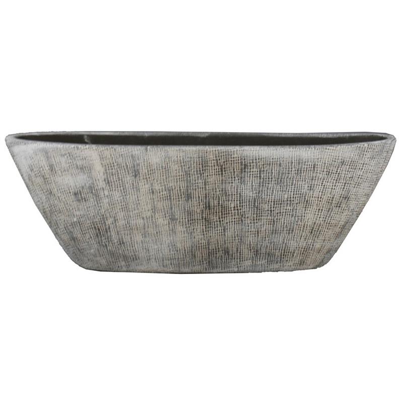Pot Mira oval 67x19x23cm beton