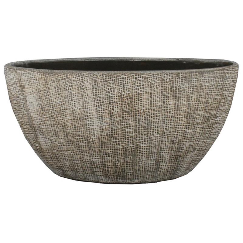 Pot Mira oval 49x20x25cm beton