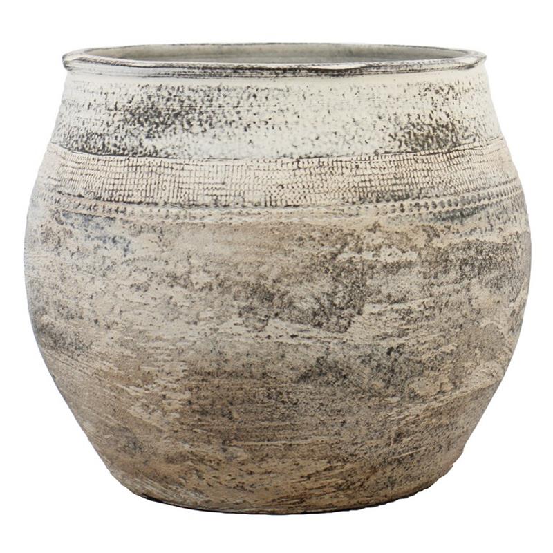 Pot Xander d30.5/34 h31cm rustic brown