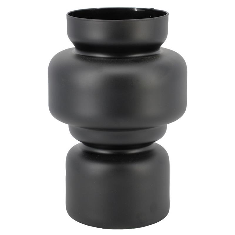 Glas Charlotte d12/17 h25cm zwart mat