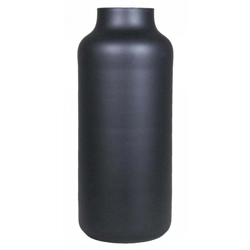 Vase Milan D8.5/15 H35Zm schwarz matt