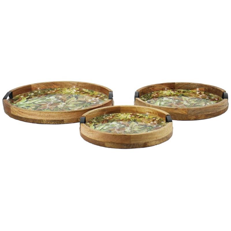 Tray Amalfi wood © Jet Home set/3