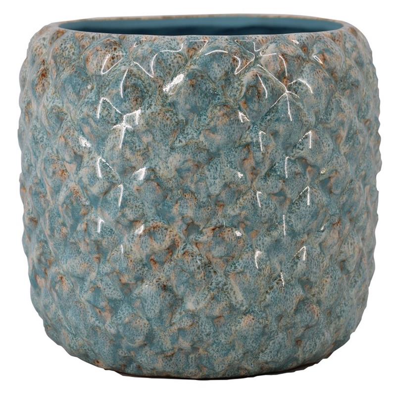 Pot Eliah d24 h23cm blauw es/17