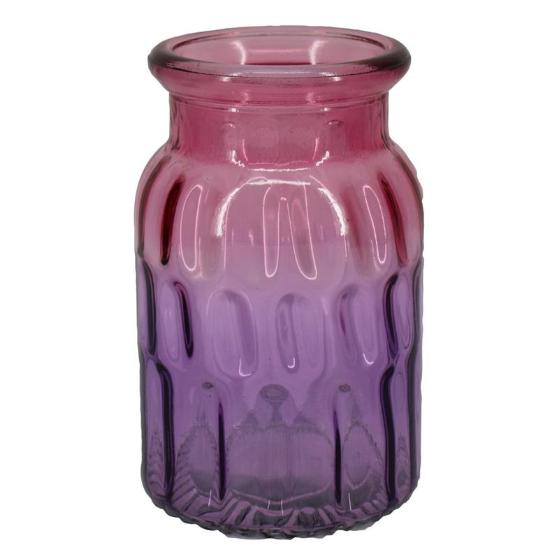 Dekoflasche Geul d11.7 h17.8cm two-tone rosa/lila