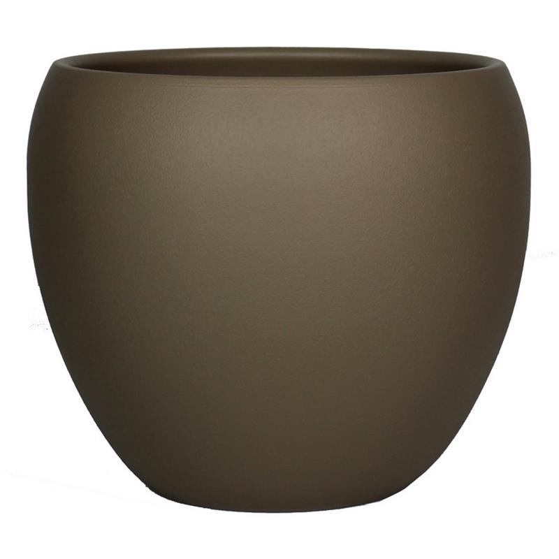 Macetero Rian d31 a27.5cm marrón mate