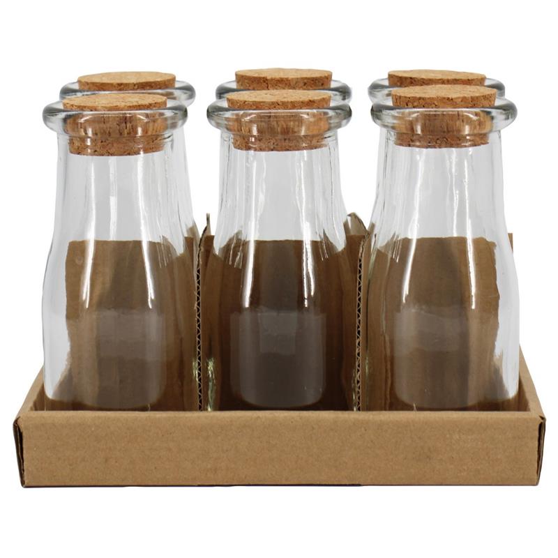 Bottle Bodo w/cork d5.8 h13.5cm