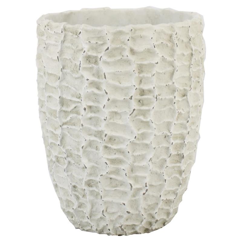 Vase Kansas d23.5 h30cm antique white