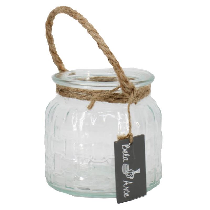 Milkjar Block with rope d9/11 h11cm