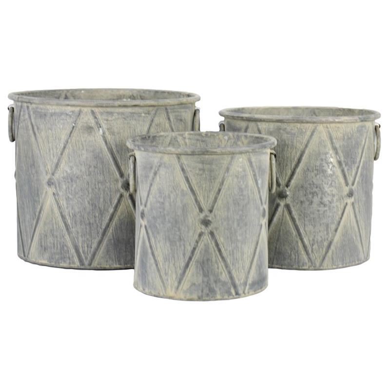 Macetero Brazilia zinc s/3