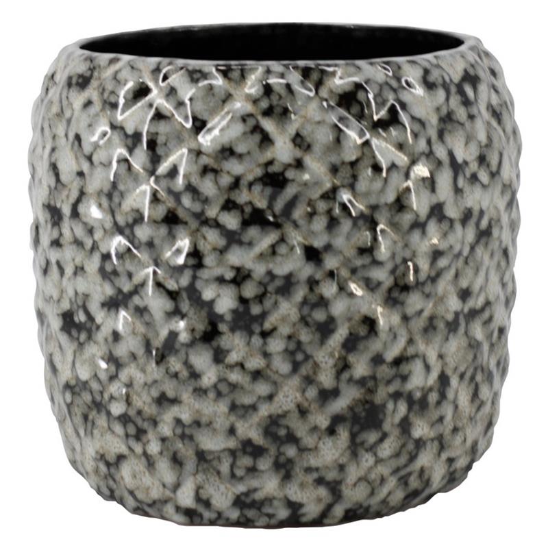 Macetero Eliah d18 a17cm gris es/15