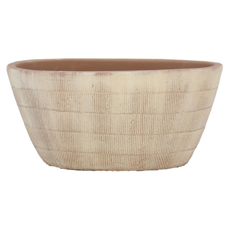 Pot Abby ovale 30x15x14cm saumon