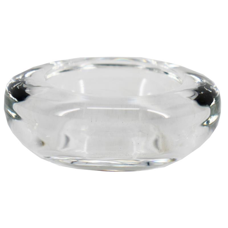 Waxinelichthouder glas rond d6.7 h2.5cm