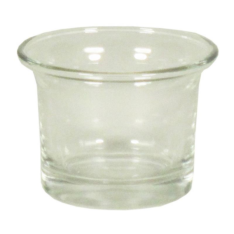 Tealight glass d6.5 h4.5cm