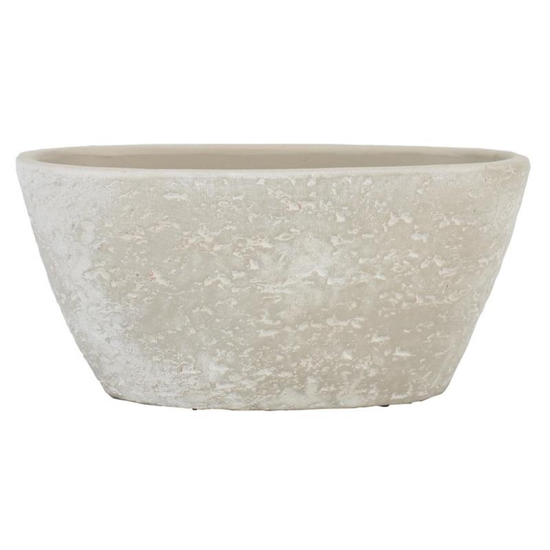 Pot Sintra ovale 30x15x14cm gris