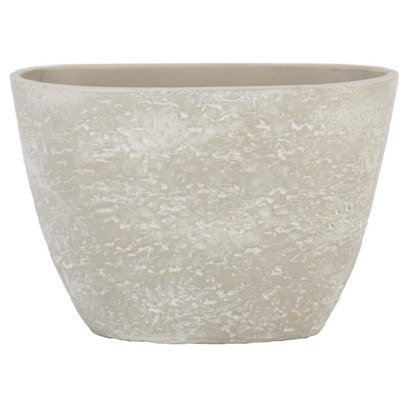 Pot Sintra ovale 33x16.5x23cm gris