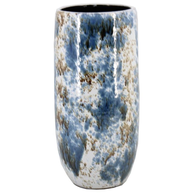Vase Almada d20 h45cm bleu