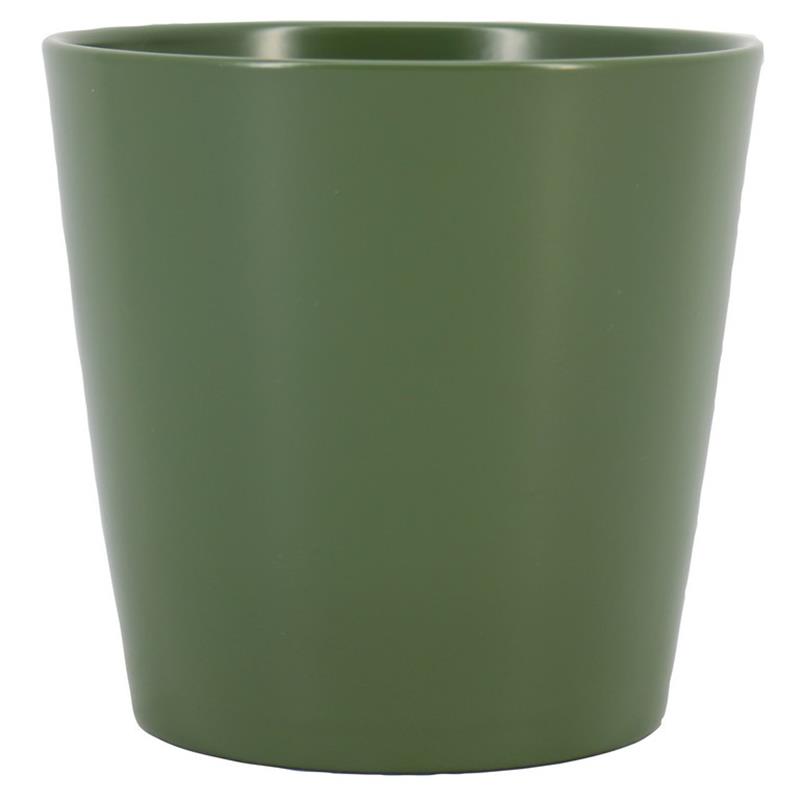 Macetero Dallas d12 a9cm verde musgo mate es/10.5
