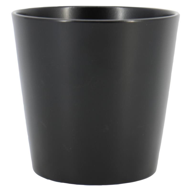 Macetero Dallas d16 a15cm negro mate es/15