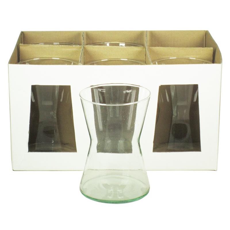 Fächer Vase D12 H17.5Zm (weißer Box)