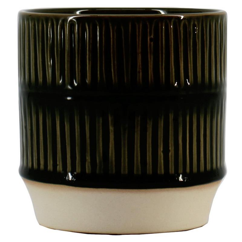 Pot Flavio d12.8 h13cm anthracite es/12