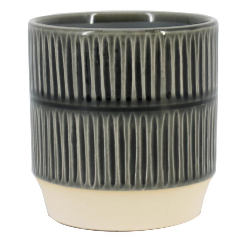 Pot Flavio d12.8 h13cm anthracite es/12