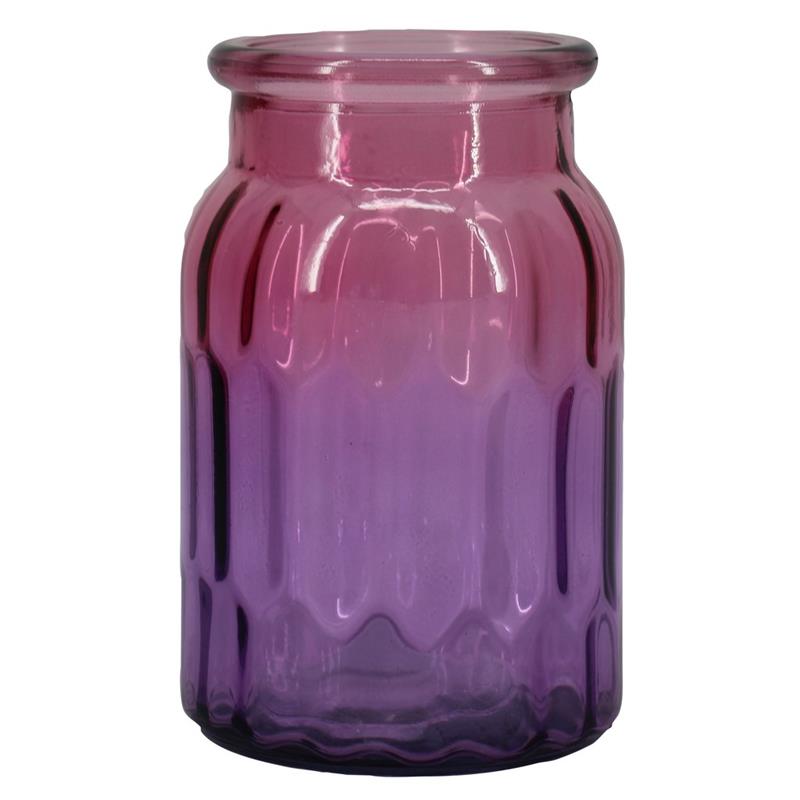 Decorative bottle Geul d10 h15.5cm two-tone pink/purple