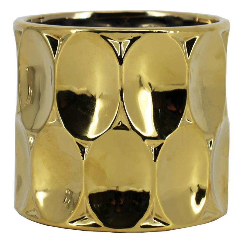 Pot Salerni d13.4 h12.5cm gold es/12