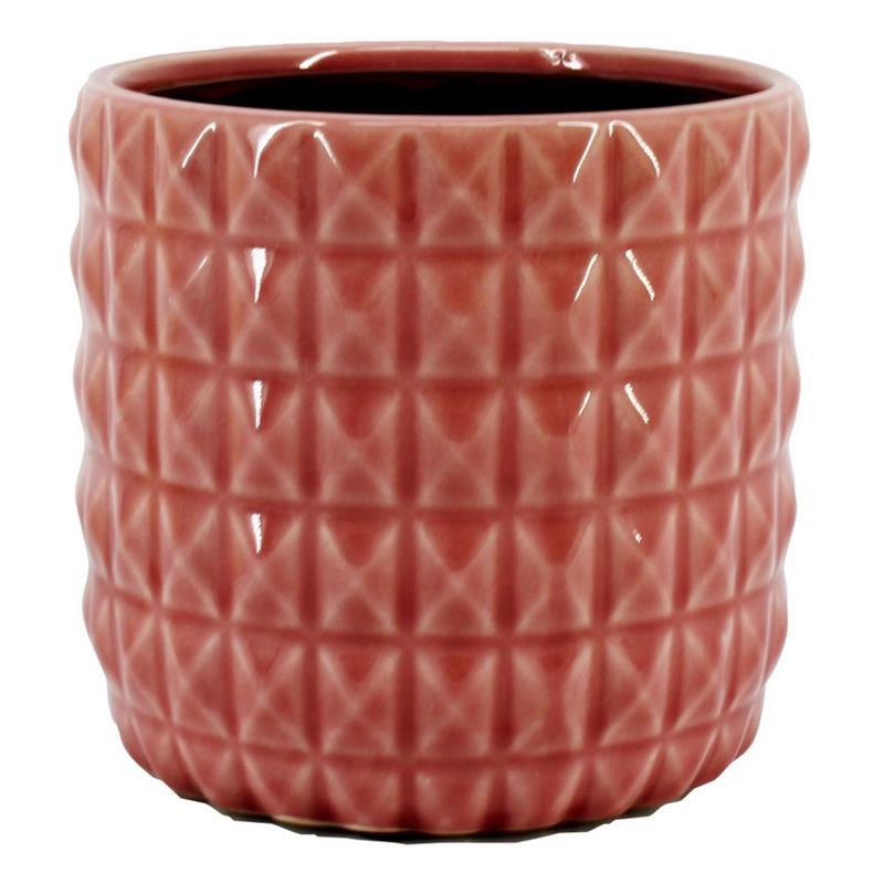 Pot Turijn d13.2 h12.5cm roze es/12