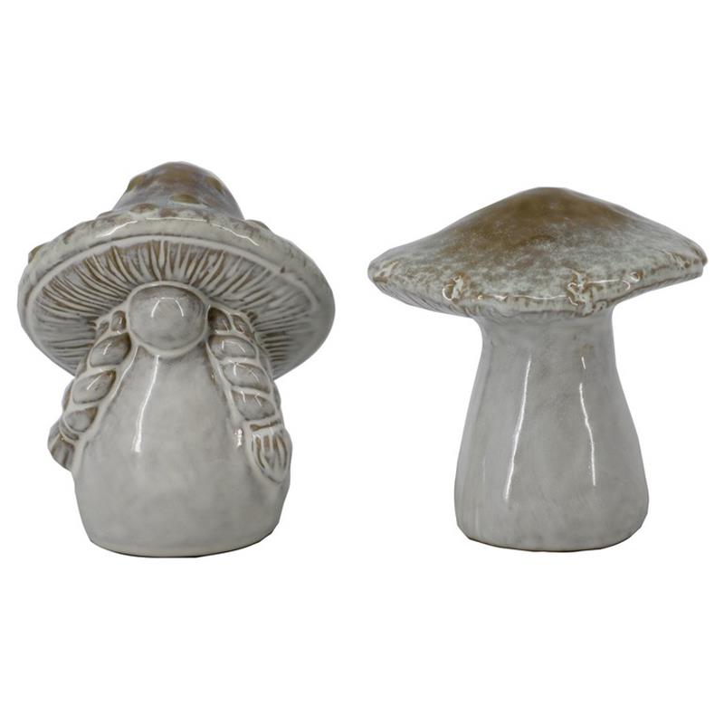 Decoration mushroom 10.4x8.0x12.5cm 2ass