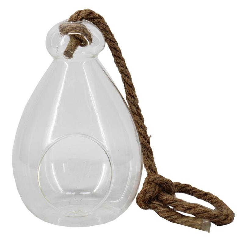 Glass Globe S d5.3/12 h18cm w/rope