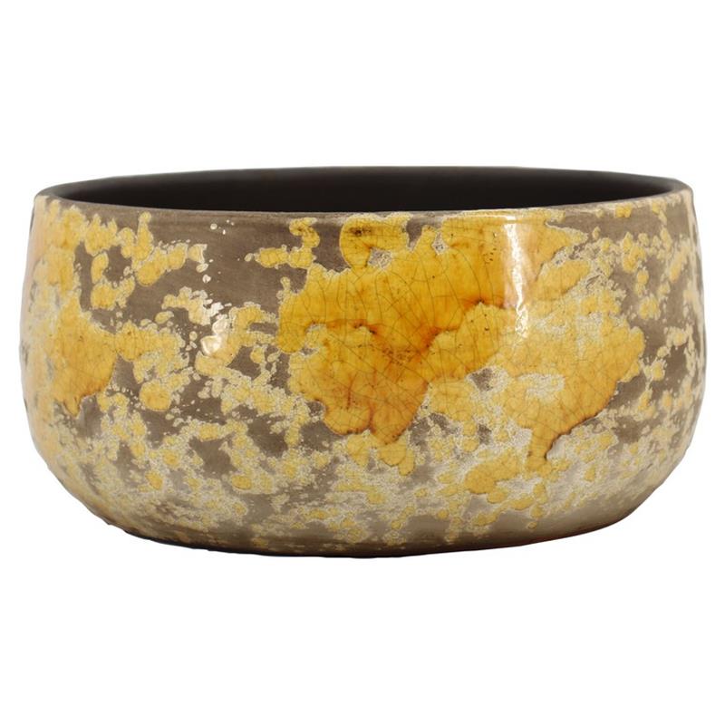 Bowl Luuk d28 h13cm ochre