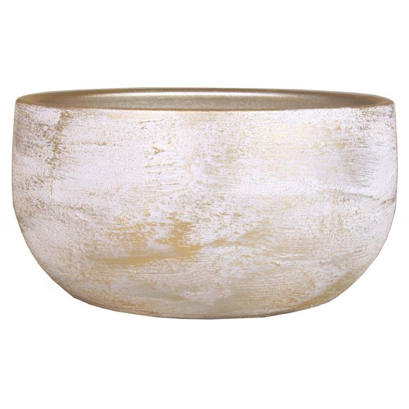 Bowl Madeira d28 h13cm white gold