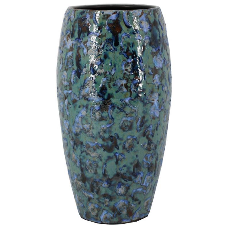 Vase Arcos d15/16.5 h38cm bleu