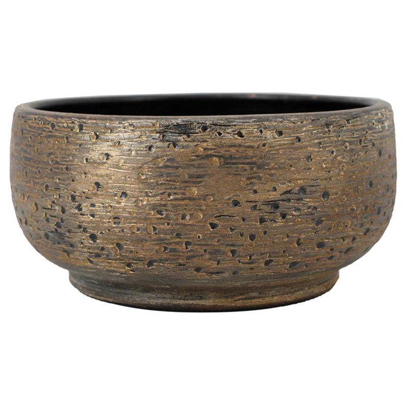 Schale Aveiro D29 H14Zm braunes gold