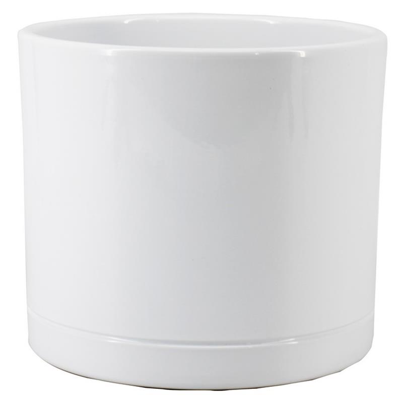 Pot Lynn d17.5 h14.5cm blanc es/15