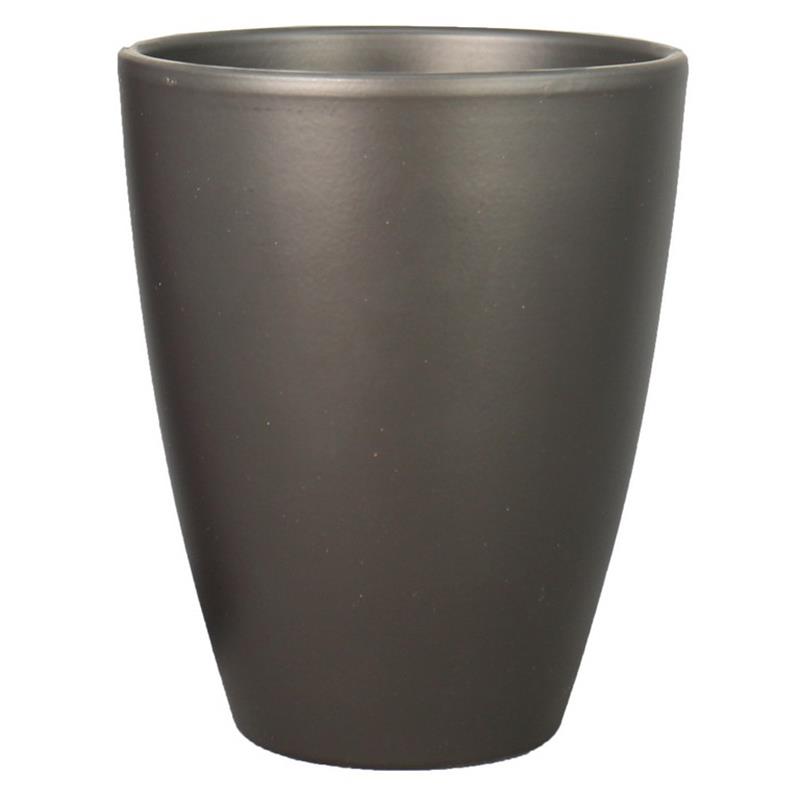 Vase Boule d13.5 h17cm anthracite mat es/12