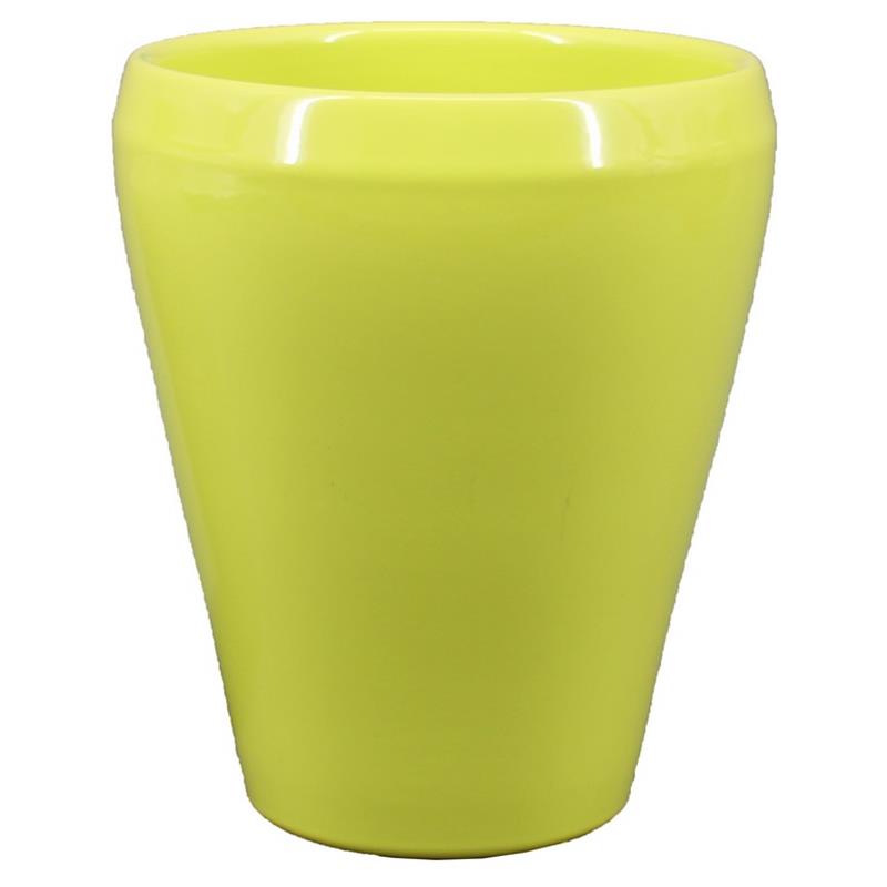 Vase Liv d14 h17cm vert pomme es/12