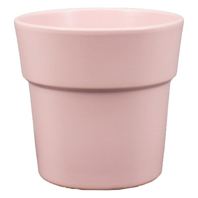 Pot Rim d13.5 h12.5cm rose clair mat es/12