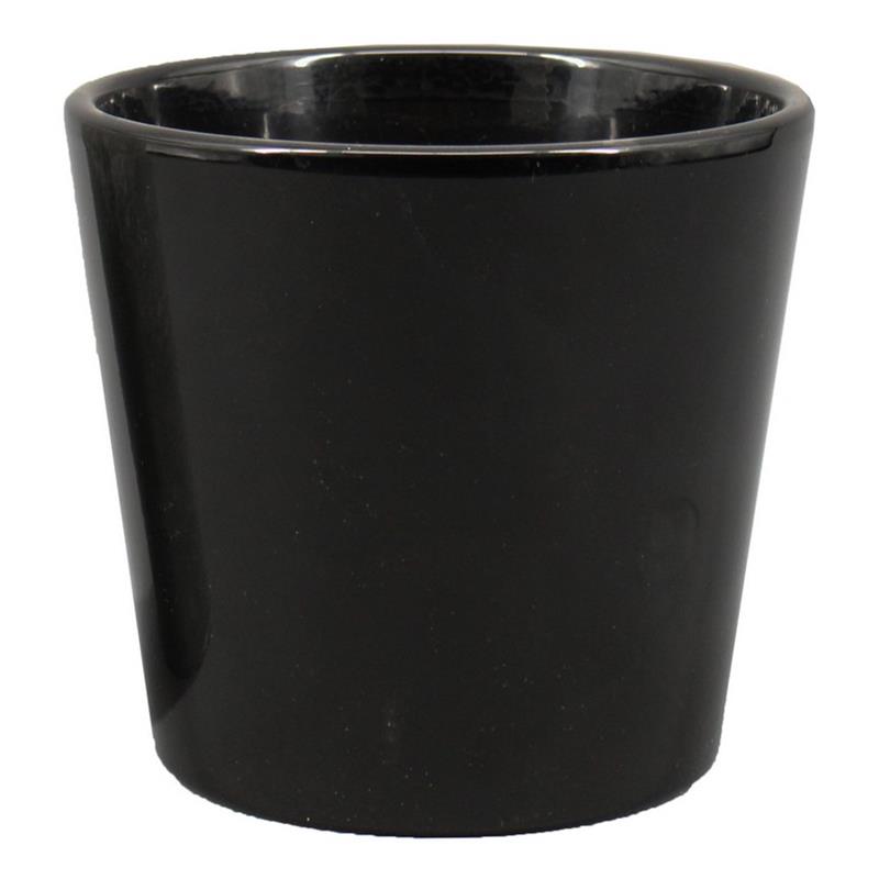 Pot Maud d13.5 h12.5cm black es/12