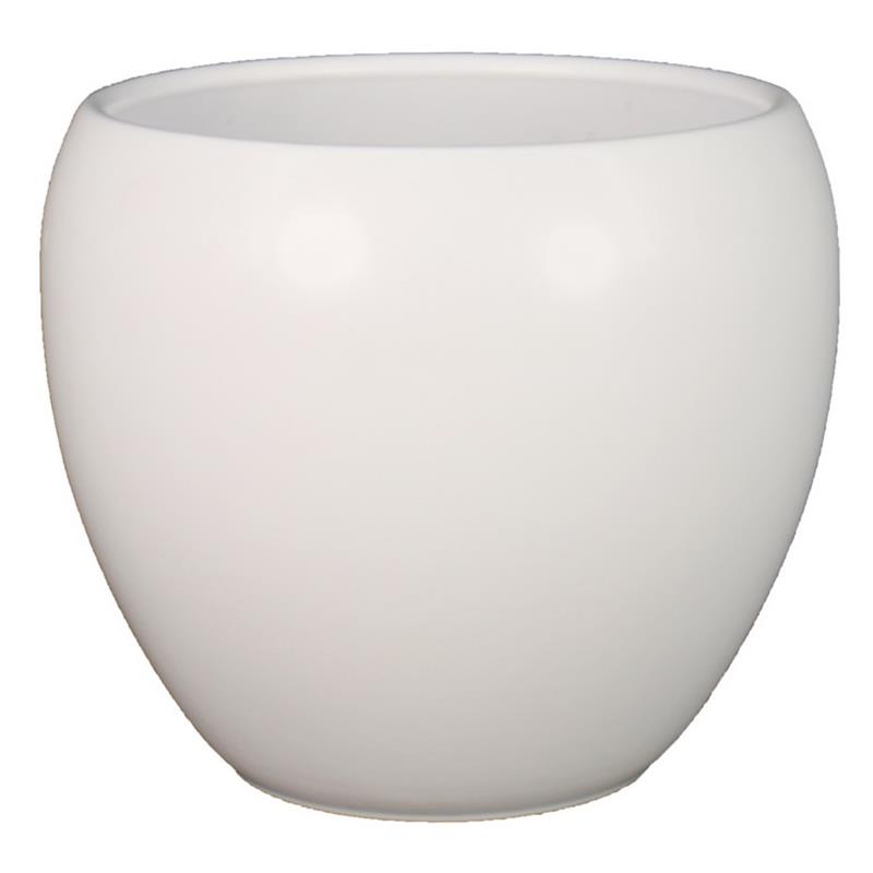 Pot Rian d17 h15cm blanc mat