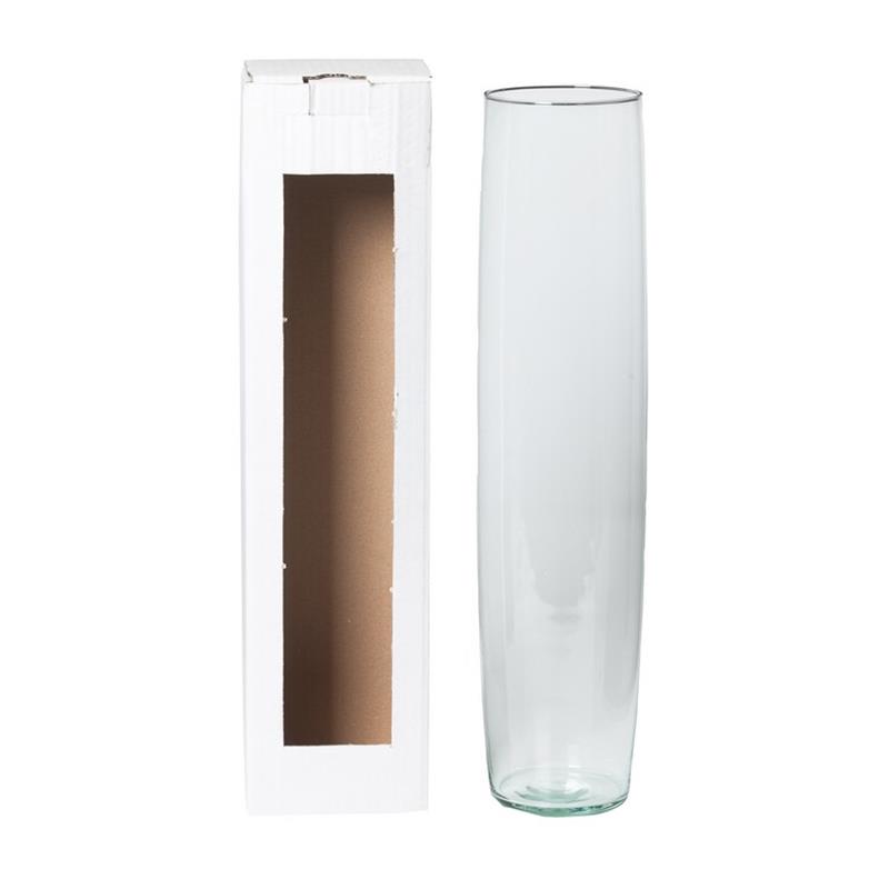 Vase Sigar d10.8/11.5 h50cm white showbox