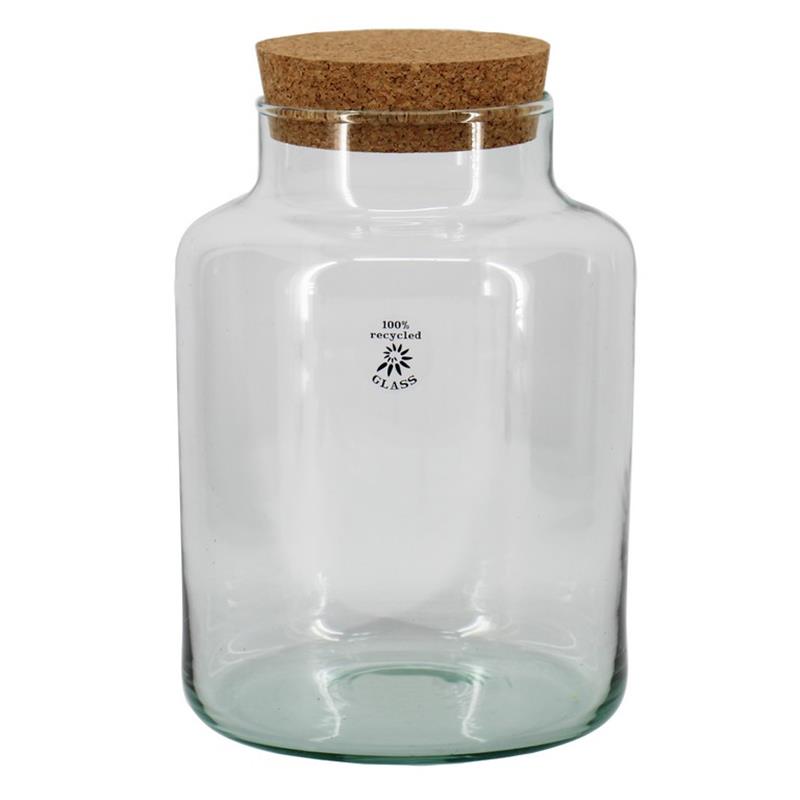 Botella de leche d21 a29.5cm con tapa de corcho