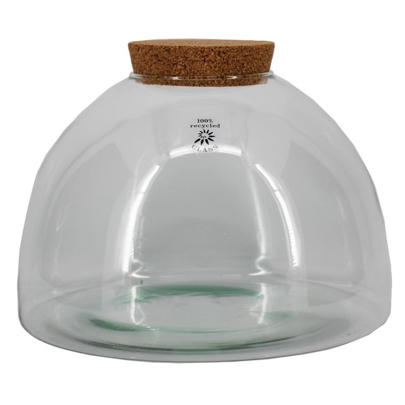 Glass Beehive d13.5/30 h22cm w/cork